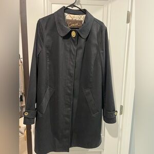 Coach Trench Coat-size XL black women’s